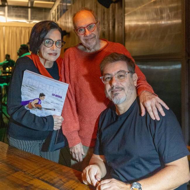 Maria Lucia Rangel, Sérgio Augusto e Leo Aversa