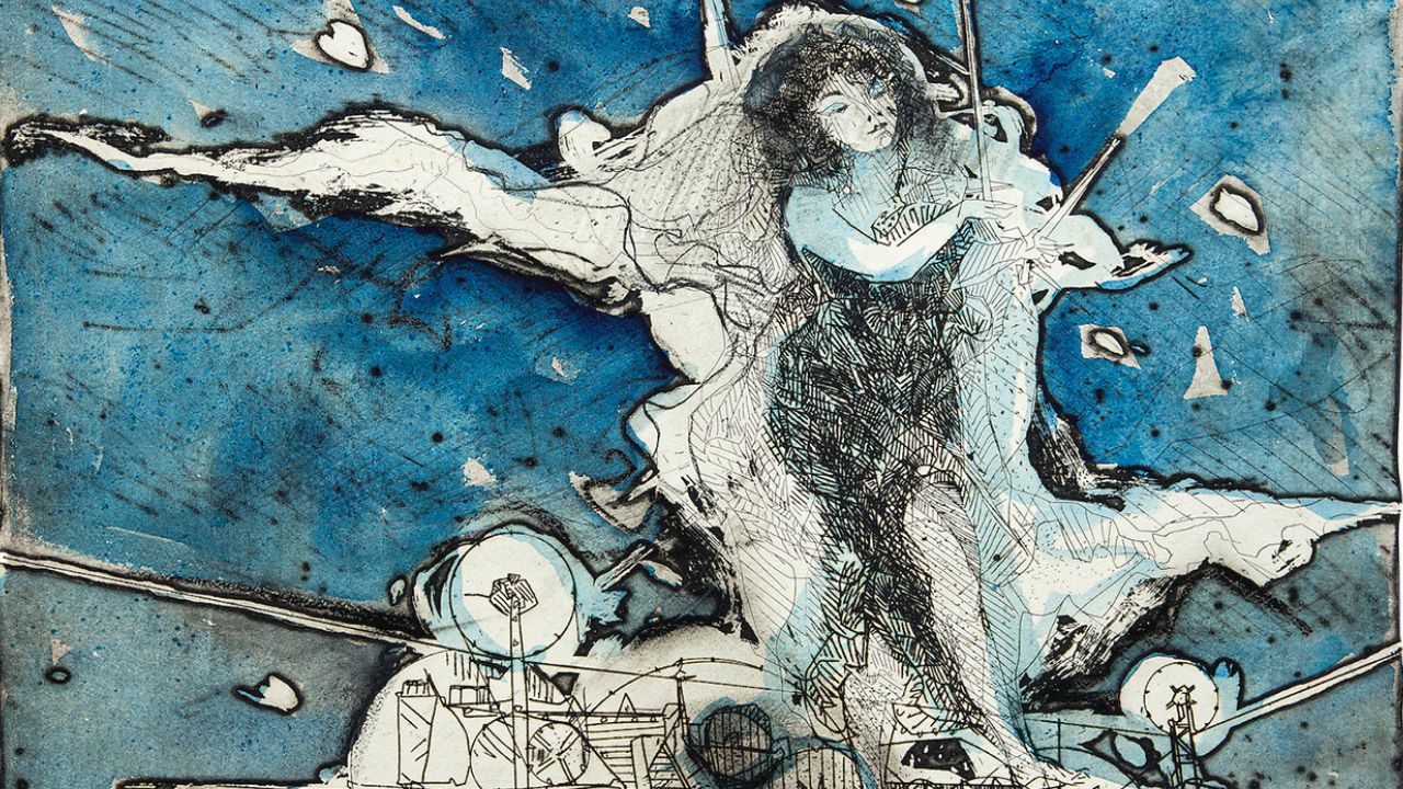 Mulher e máquina: obra pintada no contexto da Guerra Fria