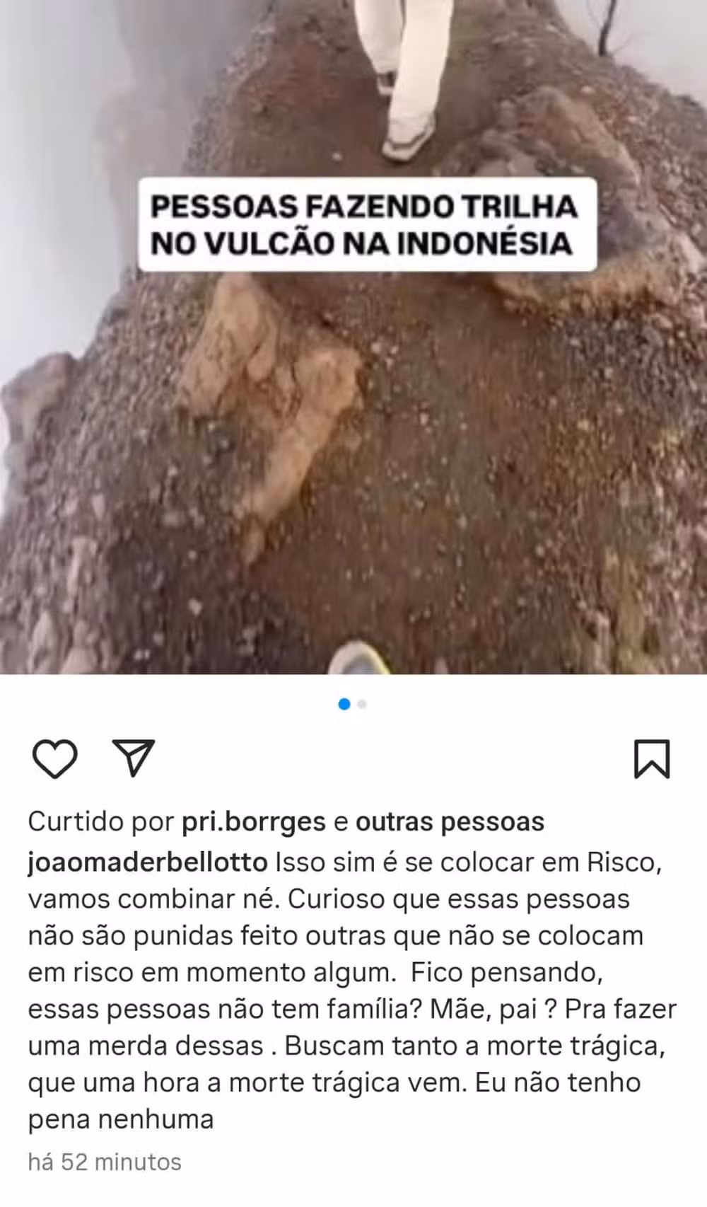 Filho de Malu Mader critica Juliana Marins