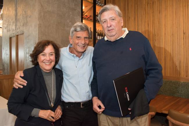 Bob Cardim com Cristina e João Teodoro Arthou