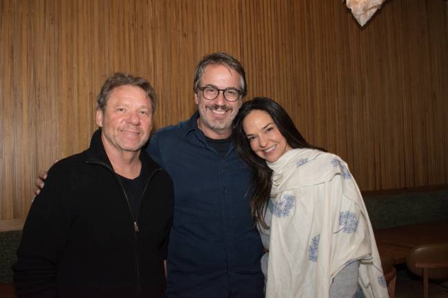 Claude Troisgros com Sergio Conde Caldas e Ana Carolina Monteiro