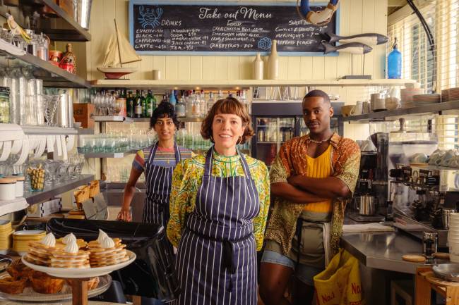 OS ROSES 3.jpeg Elenco de peso: o longa traz oscarizadas Olivia Colman e Allison Janney junto dos vencedores do Emmy Benedict Cumberbatch, Kate McKinnon e Andy Samberg.