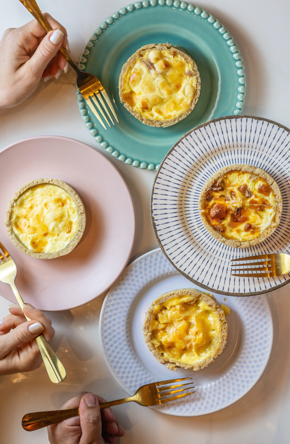 Quiches da Oh, Cookies são livres de gluten na massa