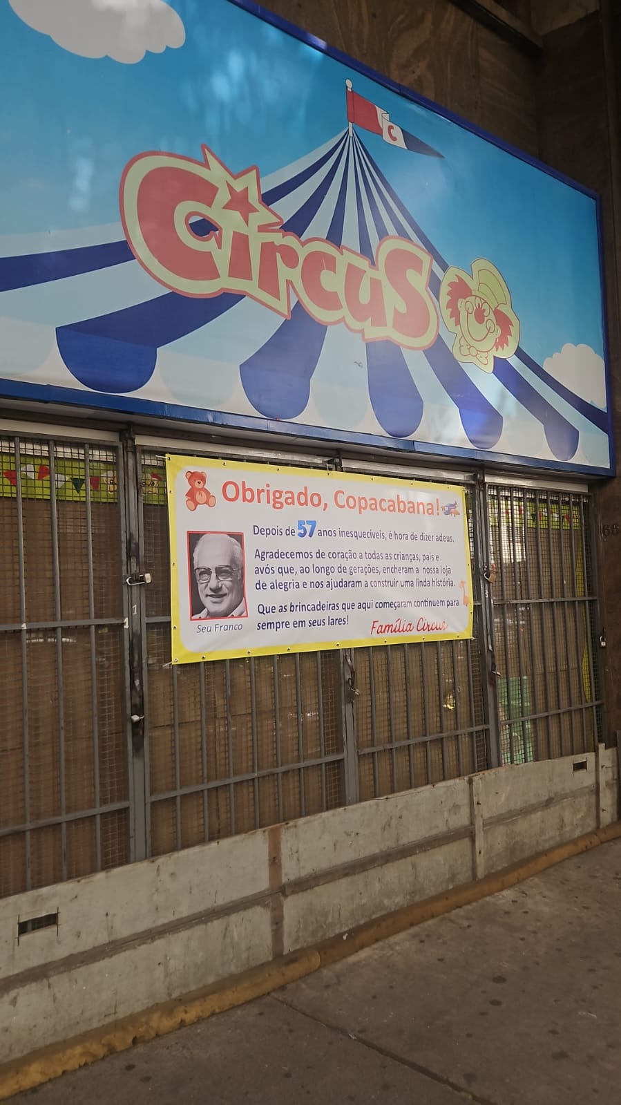 Fim do espetáculo: depois de 57 anos, loja Circus fecha em Copacabana