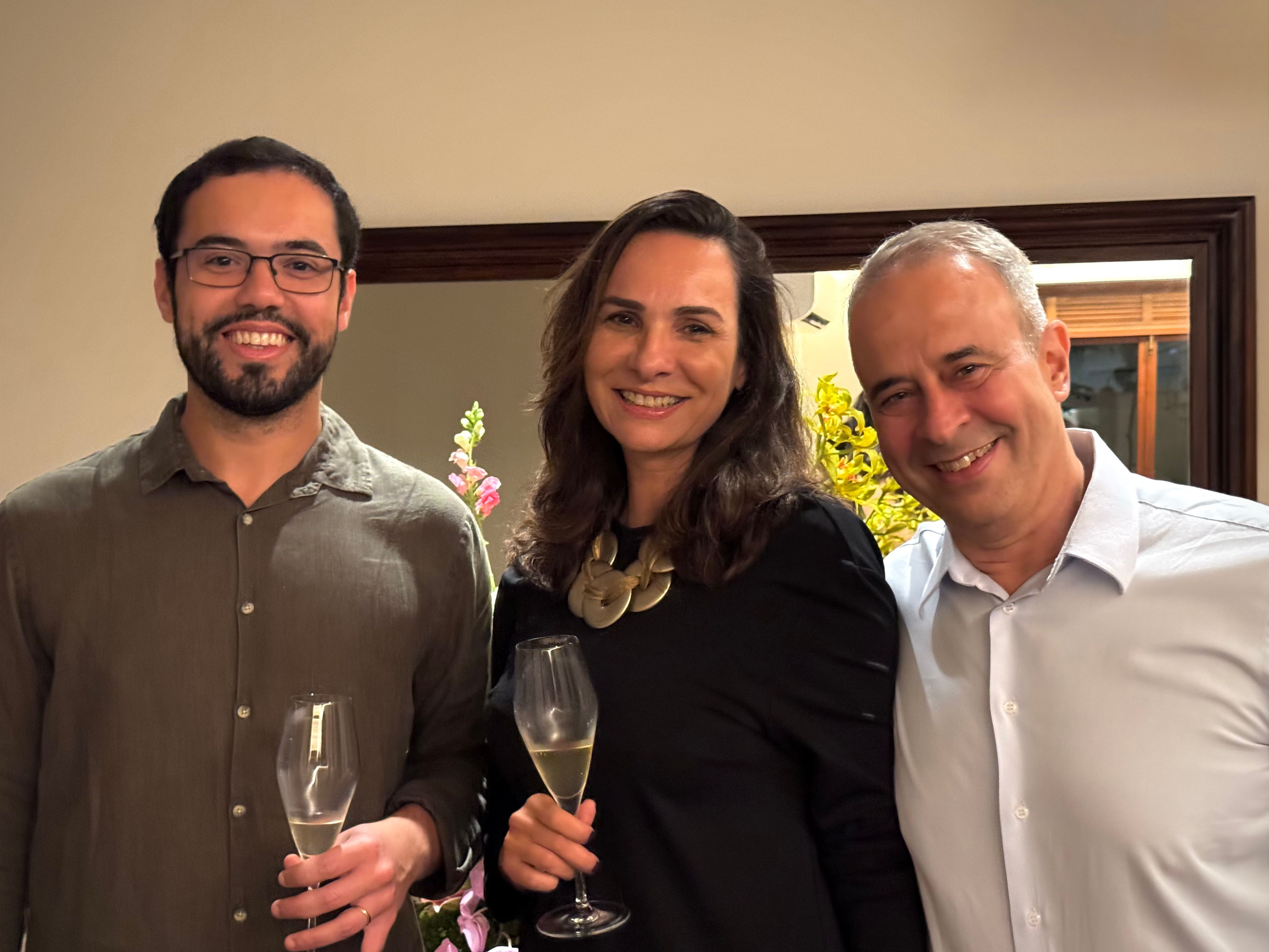 Pedro Duarte (vereador da Câmara Municipal do Rio), Cristiana Beltrão (Fundadora do Instituto Bazzar) e André Paraizo