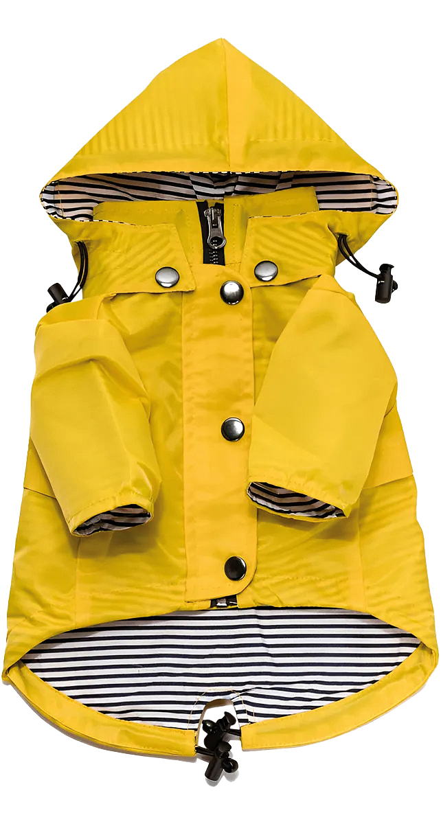Capa de chuva com capuz
