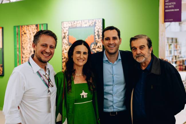 Duda Magalhães (Dream Factory), Maria Luz Bridger (Diretora Artística ArtRio), Eduardo Cavaliere (vice-prefeito do Rio) e Hugo Barreto (diretor-presidente do Instituto Cultural Vale)