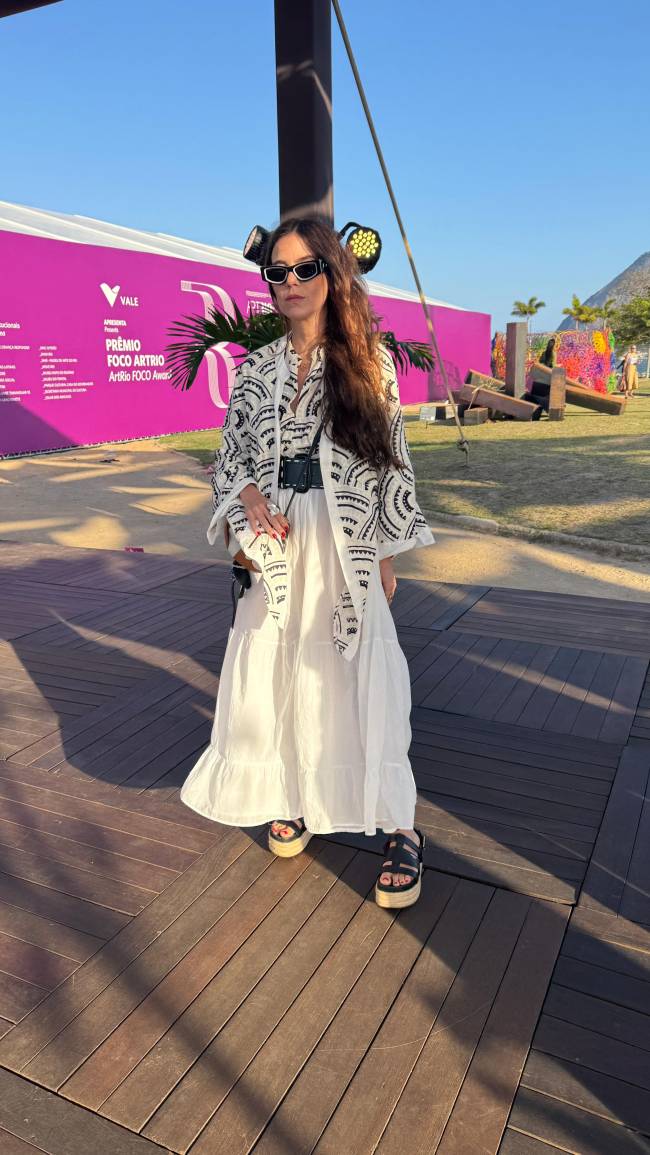 O branco e preto, nesse caso, foi um casamento perfeito