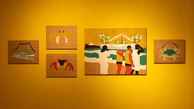 Mulambo Visita guiada: o artista visual Mulambö acompanha o público na mostra