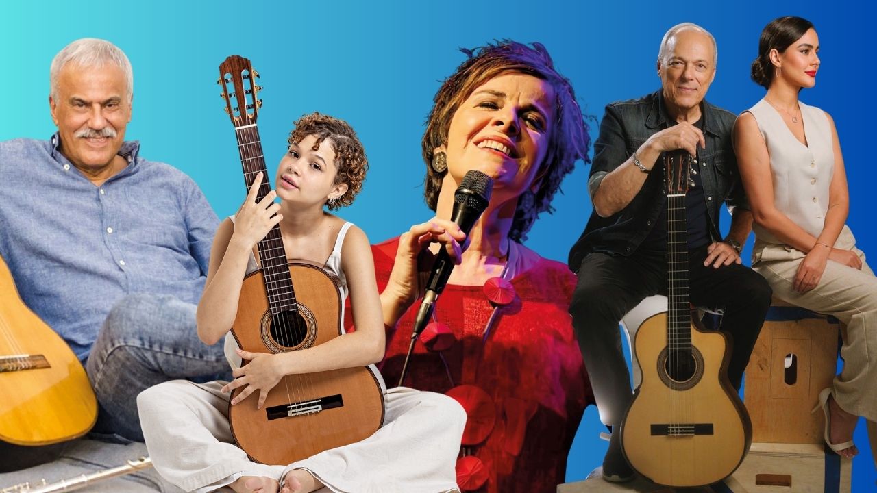 Danilo Caymmi. Analu Sampaio, Leila Pinheiro, Toquinho e Camilla Faustino