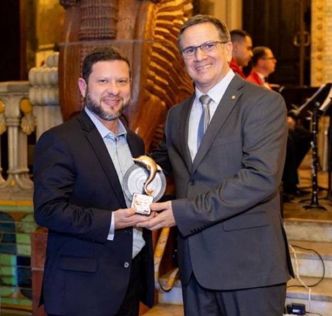 Nicola Miccione, secretário estadual da Casa Civil do Rio, e Cesar Ribeiro, presidente do MIS