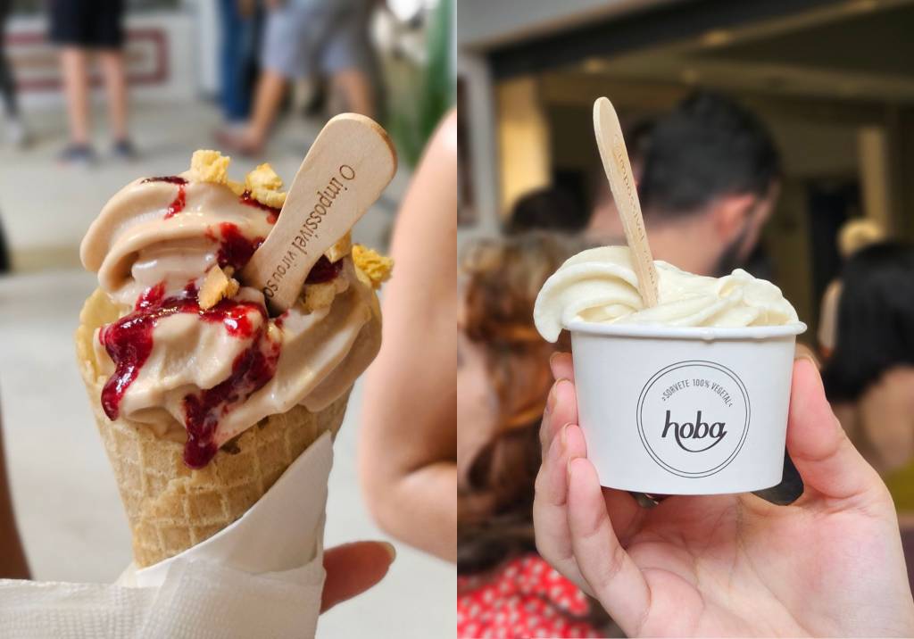 Sorvete de azeite? As surpresas veganas da Hoba no Novo Mercado São José