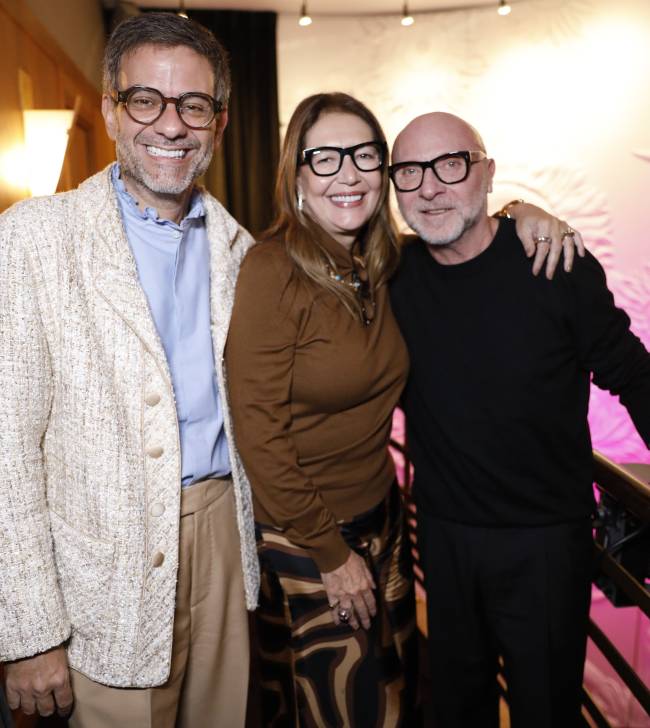 Bruno Astuto, Donata Meirelles e Domenico Dolce