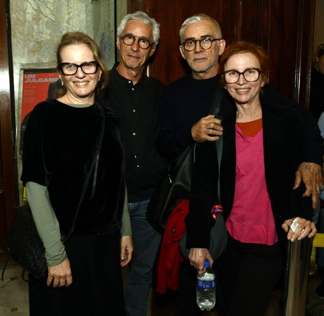 _DSC8045 Nani Rubim , André Lasmar , Chico Accioly e Marcia Rubim - UM JULGAMENTO - CCBB - OUT 2025 - CG