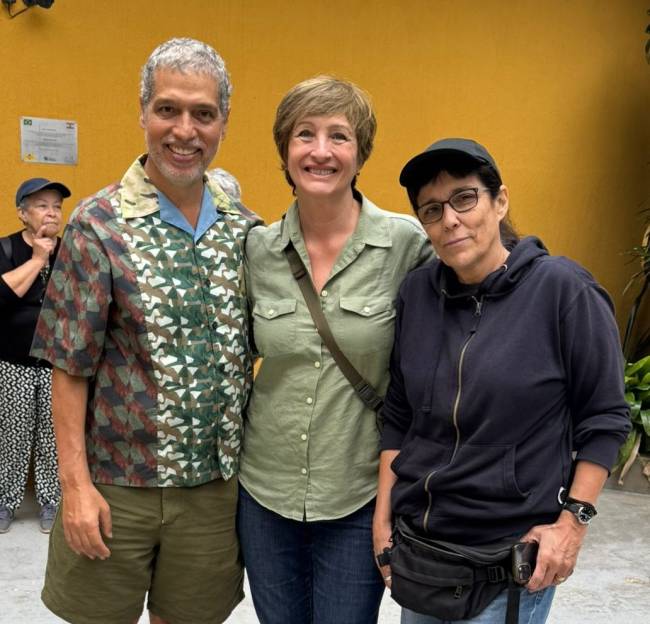 Estevão Ciavatta, Sônia Bridi e Daniela Thomas