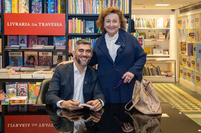 Pe Anderson Antonio Pedroso e Margareth Dalcolmo - Crédito Eduardo Herculano