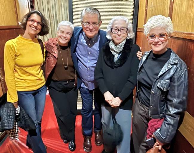 Liliane Secco, Luciana Braga, Flávio Marinho, Fernanda Montenegro e Soraya Ravenle