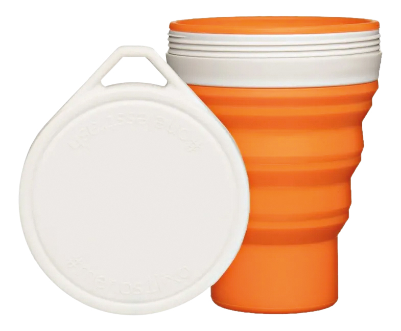 R$ 45,00 Copo retr&aacute;til reutiliz&aacute;vel de silicone. Menos 1 Lixo, mercadolivre.com.br.