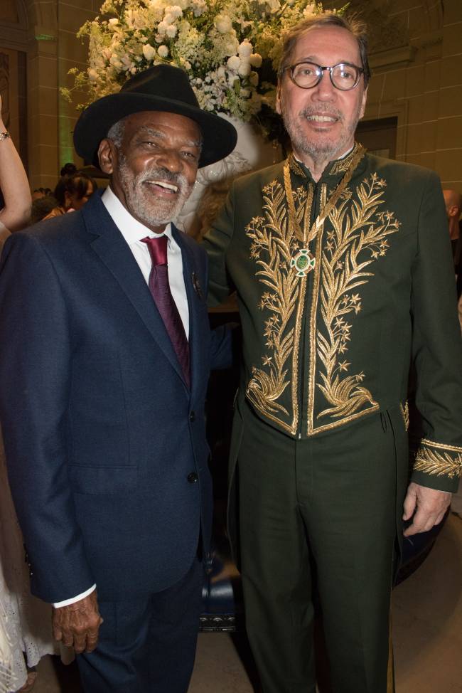 Antonio Pitanga e Merval Pereira