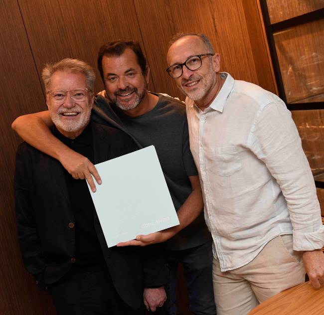 João Caetano, Miguel Pinto Guimarães e Denilson Machado