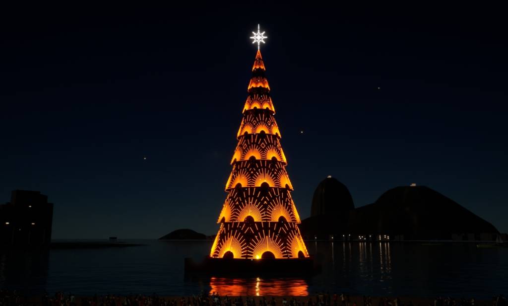 As atrações da Árvore de Natal da Praia de Botafogo que estreia este ano