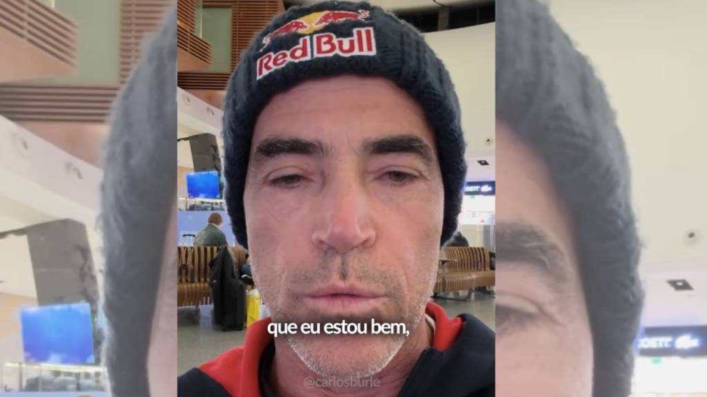 Surfista Carlos Burle tranquiliza brasileiros após susto em Nazaré