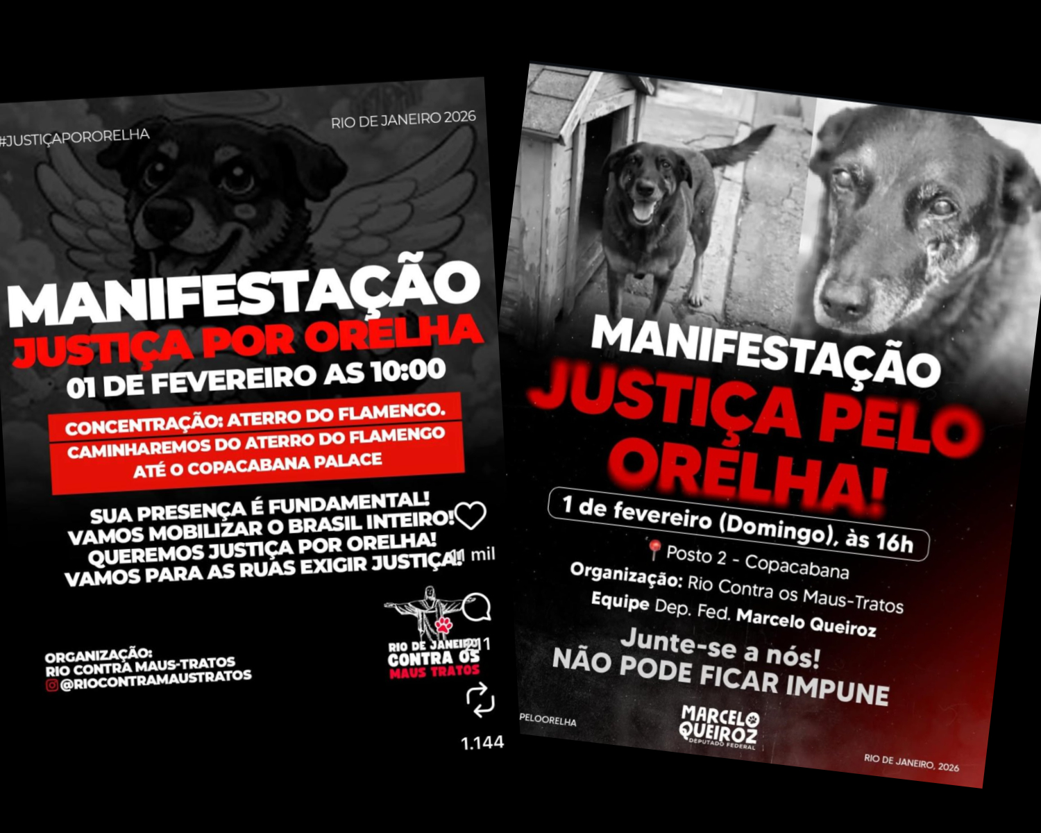 Caso Orelha: Rio terá duas manifestações pedindo justiça