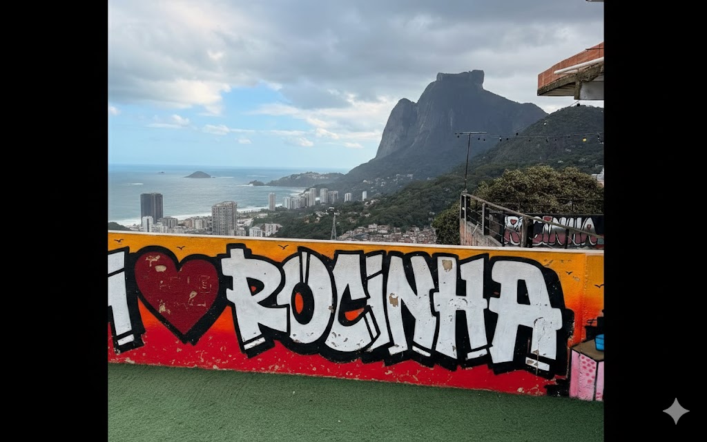 Vista do Mirante Rocinha, para a Pedra da Gávea