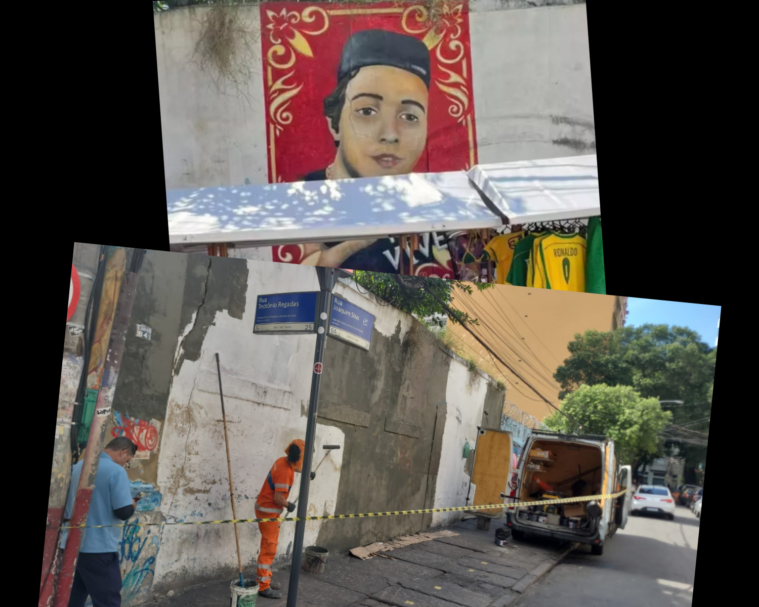 “Aqui vagabundo não tem vez!”, diz Paes sobre grafite apagado na Lapa