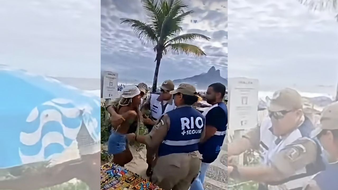 ambulante agredida em Ipanema