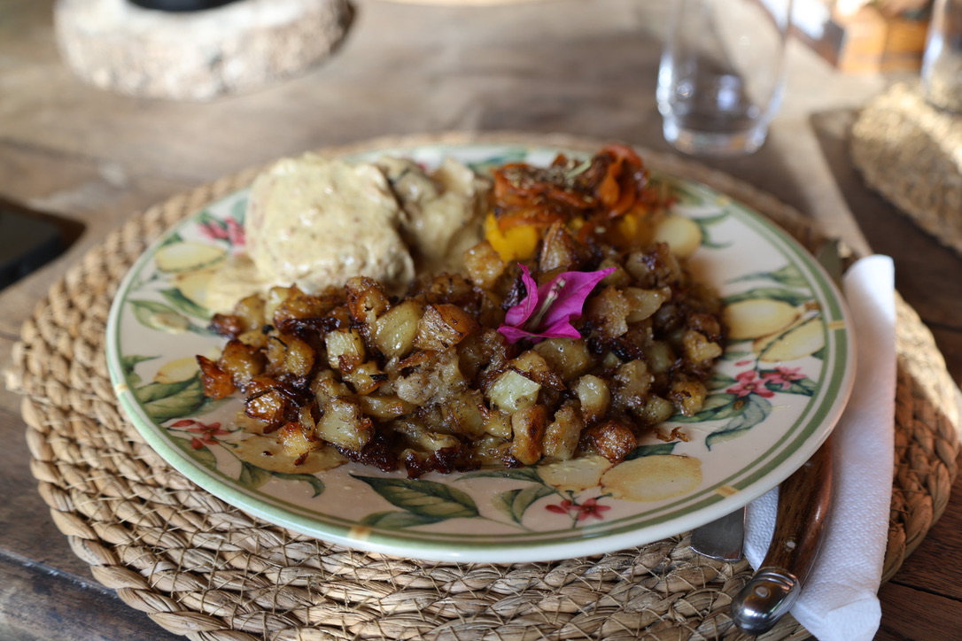 porco assado ao molho de mostarda de Dijon