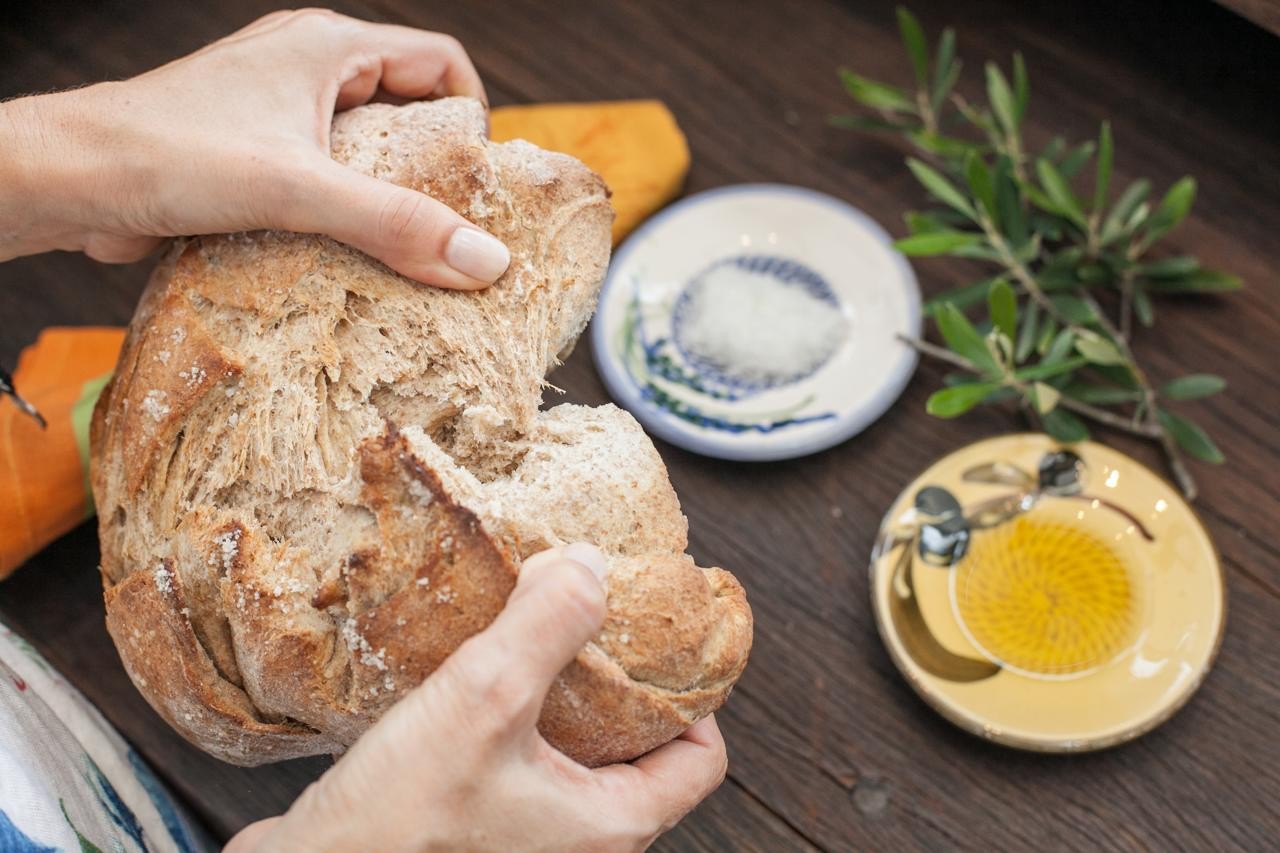 Receita de pão artensal