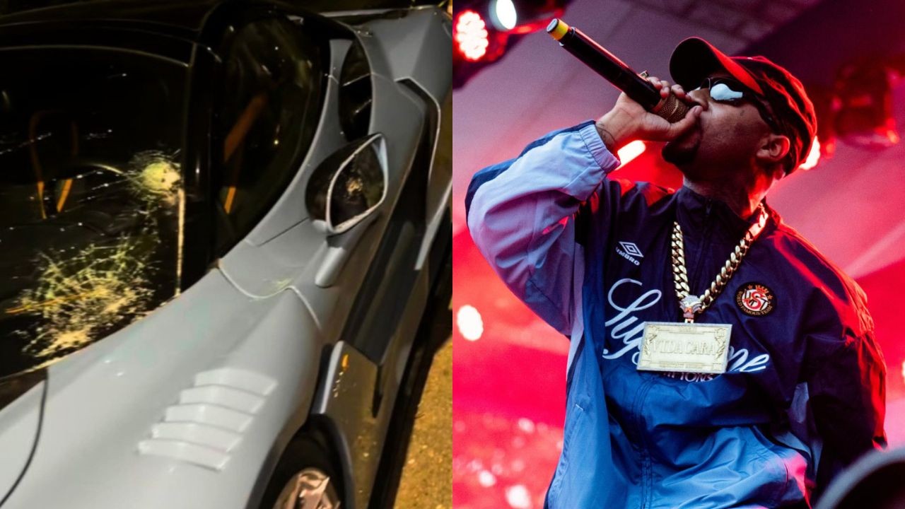 Rapper Orochi afirma  teve dois carros luxo depredados invasão