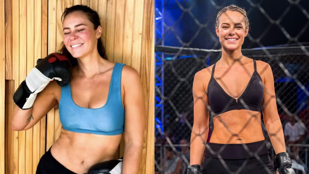 Paolla Oliveira mostra treino de boxe e seguidores relembram novela das 9