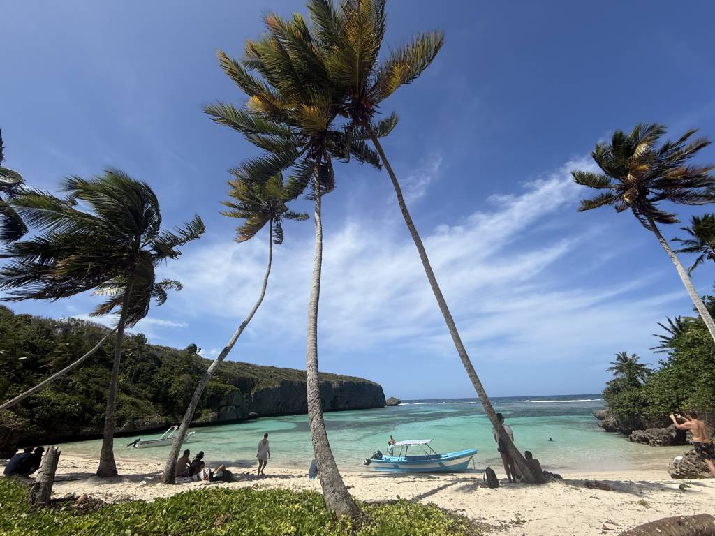 A praia de Madamas, em Samaná