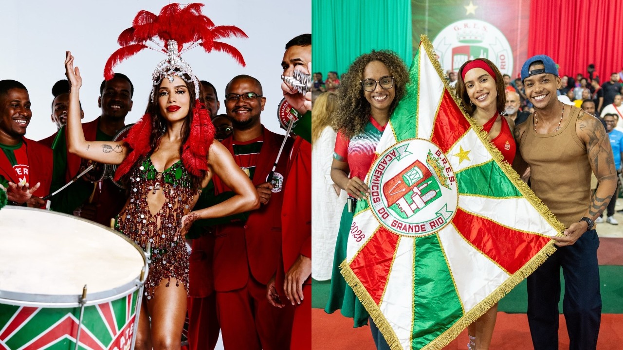 Anitta participa de ensaio da Grande Rio e comentários na web não perdoam