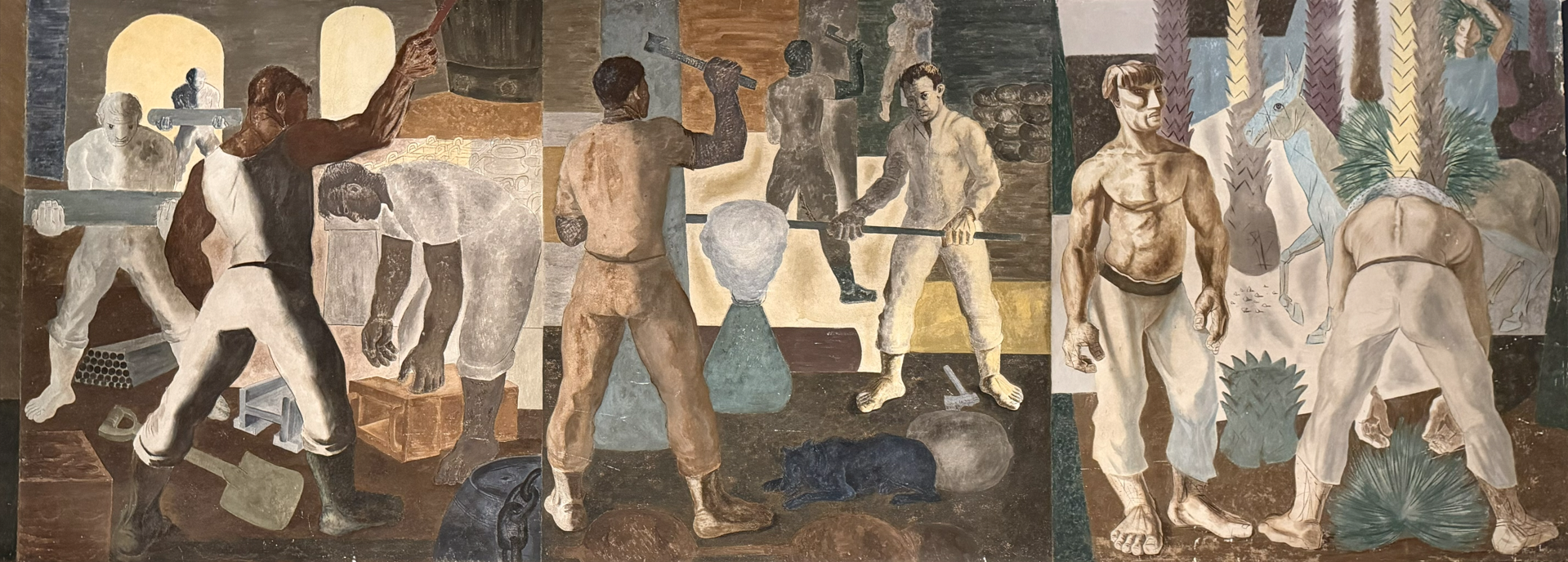 Exposição revela como nasceram os murais de Portinari no Palácio Capanema