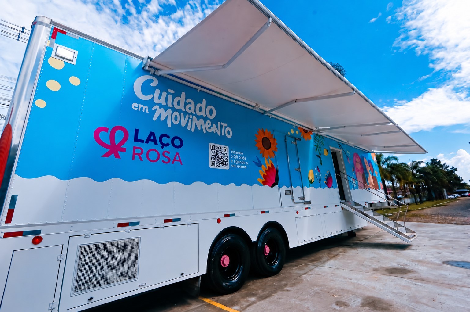 Como fazer mamografia gratuitamente no caminhão da Fundação Laço Rosa