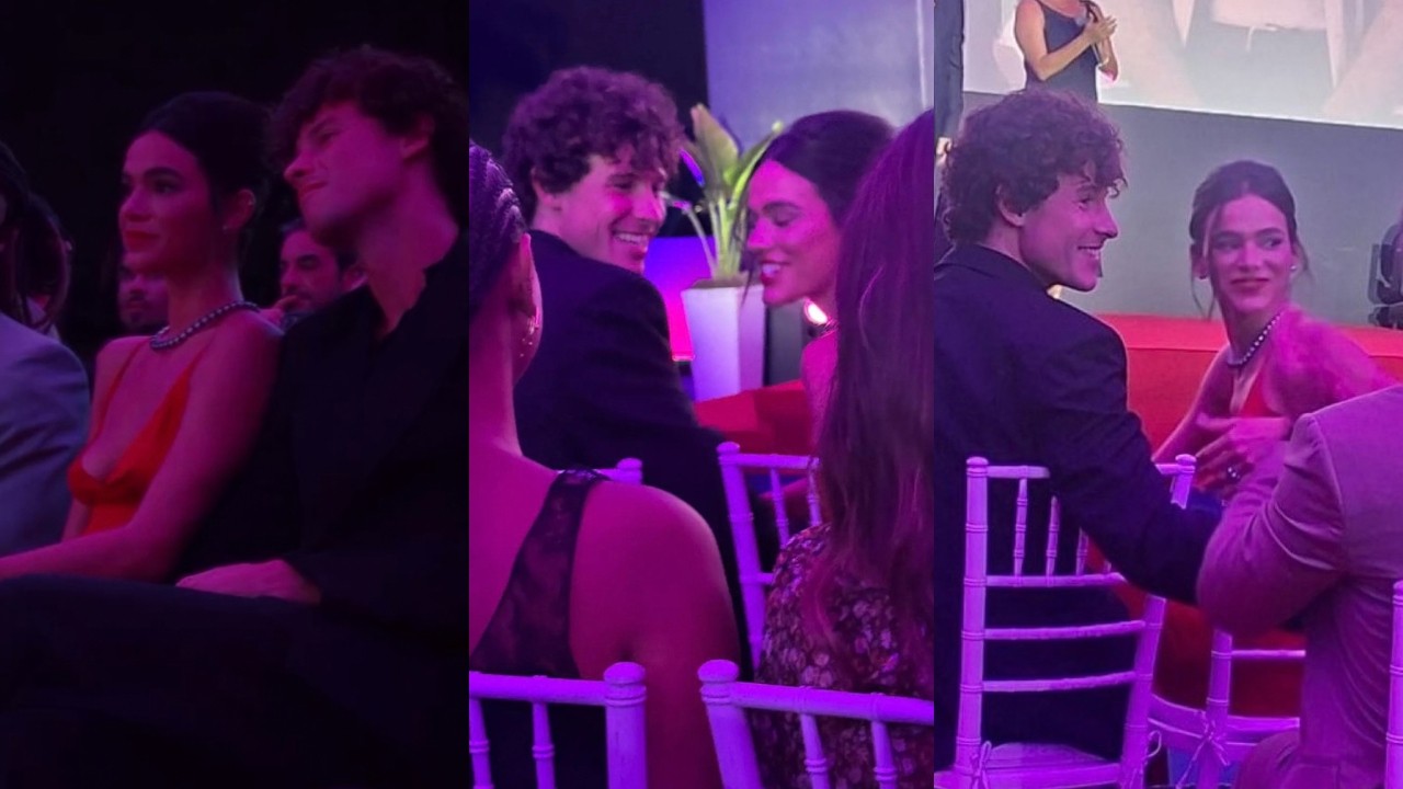 Fofos! Shawn Mendes tieta Bruna Marquezine em pré-estreia de Amor da Minha Vida